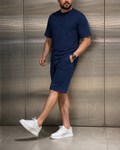 Yarı-Oversize Şort Takım